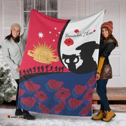 ANZAC Day Premium Blanket We will remember Them 07