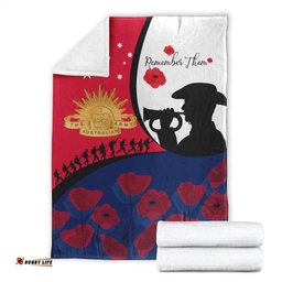 ANZAC Day Premium Blanket We will remember Them 07
