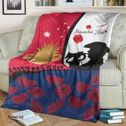 ANZAC Day Premium Blanket We will remember Them 07