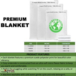 Polynesian Turtle Blanket Blue