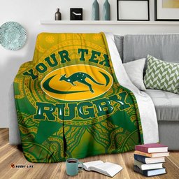 Custom Australia Aboriginal Blanket Australia and Coat Of Arms