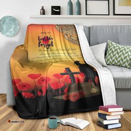 ANZAC Day We Shall Remember Them Premium Blanket