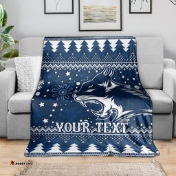 Custom Geelong Cats Football Blanket Christmas Vibe 05