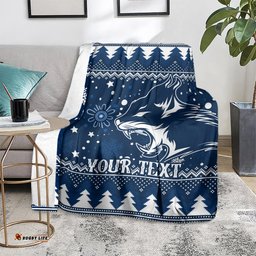 Custom Geelong Cats Football Blanket Christmas Vibe 05
