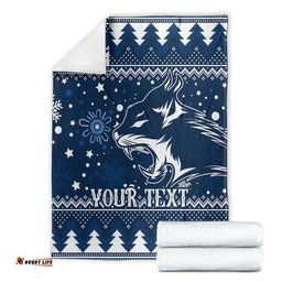Custom Geelong Cats Football Blanket Christmas Vibe 05