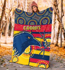 Adelaide Premium Blanket Indigenous Crows 04
