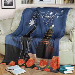 ANZAC Day Navy Blue Premium Blanket