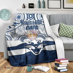 Geelong Cats Indigenous Premium Blanket Football Premiers Trophy