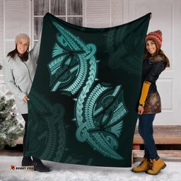 Polynesian Premium Blanket Turquoise