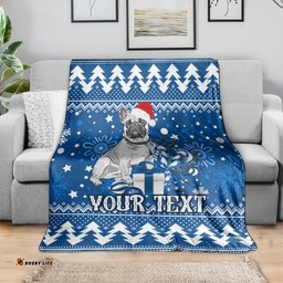 Custom Bulldogs Rugby Blanket Christmas Vibe