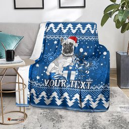 Custom Bulldogs Rugby Blanket Christmas Vibe