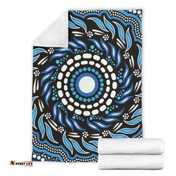 Aboriginal Premium Blanket Indegenous Dot Painting Art 07