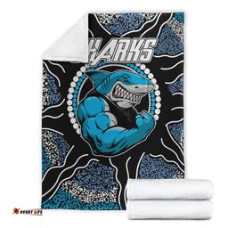 Sharks Rugby Blanket Custom Indigenous Super Sharks Blanket