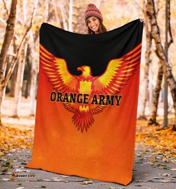 Orange Army Premium Blanket Cricket Sporty Style 02