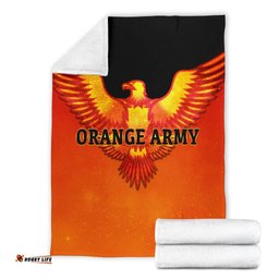 Orange Army Premium Blanket Cricket Sporty Style 02
