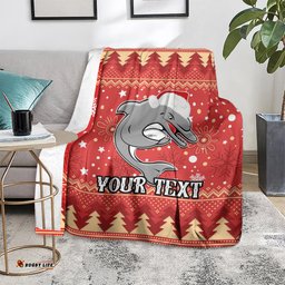 Custom Dolphins Rugby Blanket Chirstmas Vibe