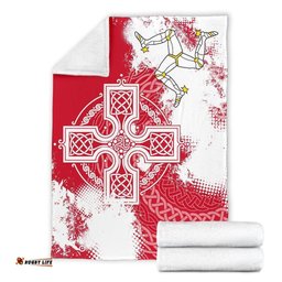 Isle of Man Premium Blanket Isle of Man Celtic Cross
