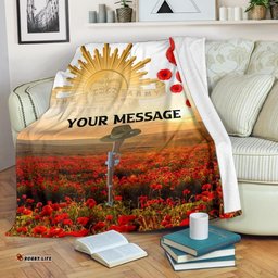 Custom ANZAC Day Premium Blanket We Will Remember Them