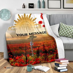 Custom ANZAC Day Premium Blanket We Will Remember Them
