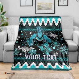 Custom Port Adelaide Power Football Blanket Port Adelaide Power Football Christmas Vibe