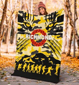 Richmond Tigers Premium Blanket ANZAC Day Country Style 04