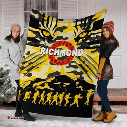 Richmond Tigers Premium Blanket ANZAC Day Country Style 04