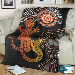 Aboriginal Blanket Aboriginal Lizard Animal Australia