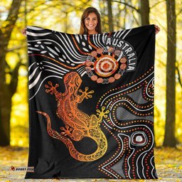 Aboriginal Blanket Aboriginal Lizard Animal Australia