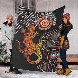 Aboriginal Blanket Aboriginal Lizard Animal Australia