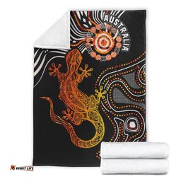 Aboriginal Blanket Aboriginal Lizard Animal Australia