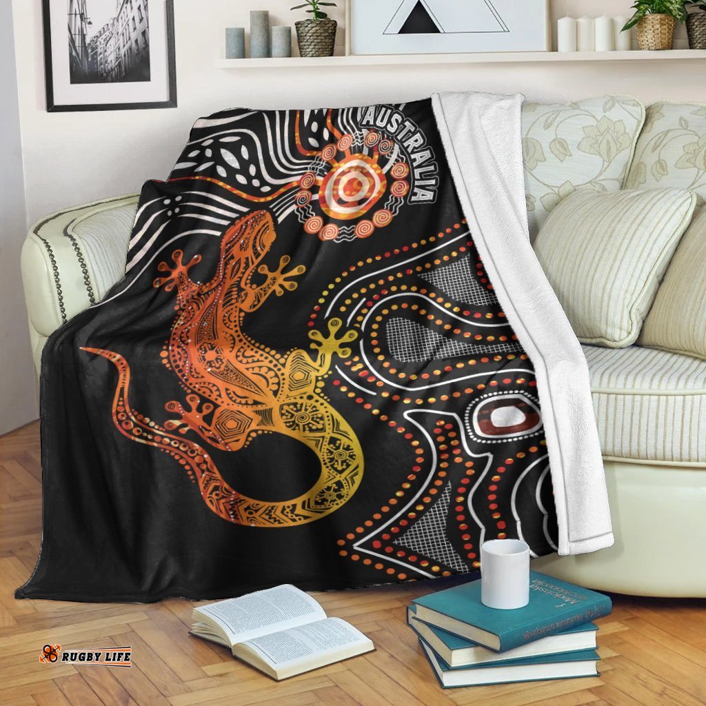Aboriginal Blanket Aboriginal Lizard Animal Australia