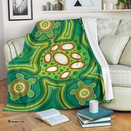 Aboriginal Premium Blanket Indegenous Dot Painting Art 20