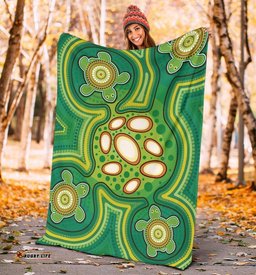 Aboriginal Premium Blanket Indegenous Dot Painting Art 20