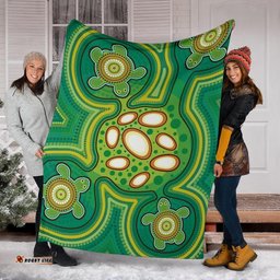 Aboriginal Premium Blanket Indegenous Dot Painting Art 20