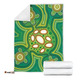 Aboriginal Premium Blanket Indegenous Dot Painting Art 20