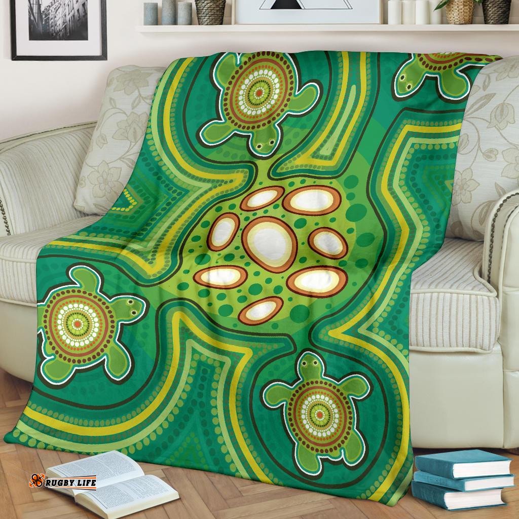 Aboriginal Premium Blanket Indegenous Dot Painting Art 20