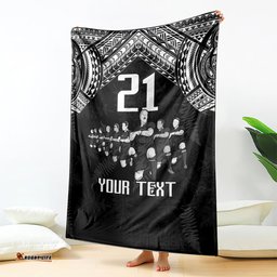 Custom NZ Rugby Blanket Kapa Opango Maori Haka With Years of The All Black Champions
