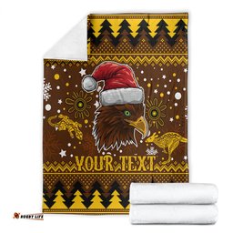 Hawks Football Blanket Spectemur Agendo Christmas Vibe