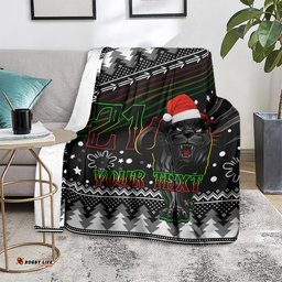 Custom Panthers Rugby Blanket Go The Mighty Panthers Christmas Vibe Unique