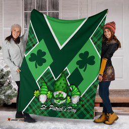 St. Patrick Day Ireland Gnome Premium Blanket Shamrock