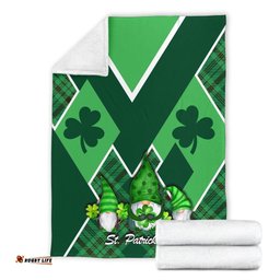 St. Patrick Day Ireland Gnome Premium Blanket Shamrock