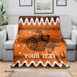 Custom Giants Football Blanket Christmas Vibe 04