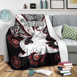 St. George Rugby Blanket Custom Aboriginal Dragons Blanket