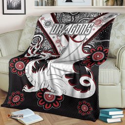 St. George Rugby Blanket Custom Aboriginal Dragons Blanket