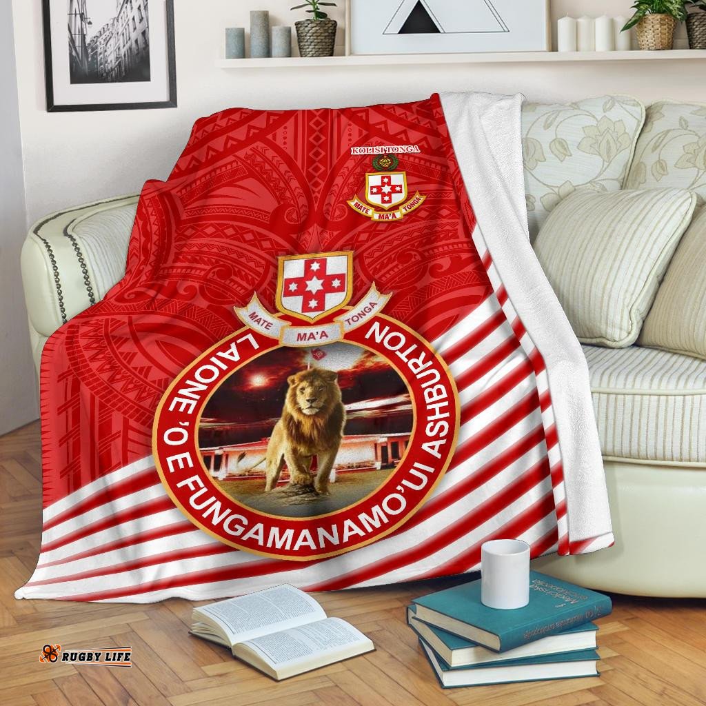 Kolisi Tonga Premium Blanket Mate Ma'a Tonga Rugby Style 01