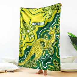 Australia Cricket Blanket Go Aussie World Cup Aboriginal Style Unique