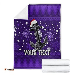 Custom Fremantle Dockers Football Blanket Christmas Vibe 06