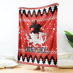 Custom Dragons Rugby Blanket Chirstmas Vibe