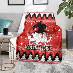 Custom Dragons Rugby Blanket Chirstmas Vibe