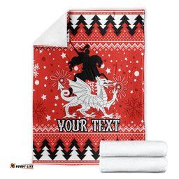 Custom Dragons Rugby Blanket Chirstmas Vibe